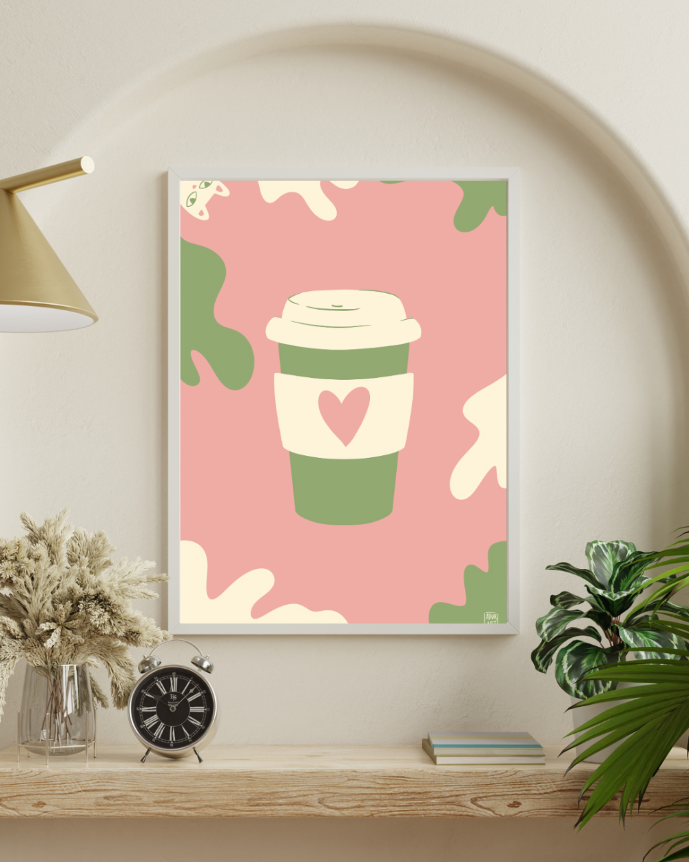 Coffee cup poster design