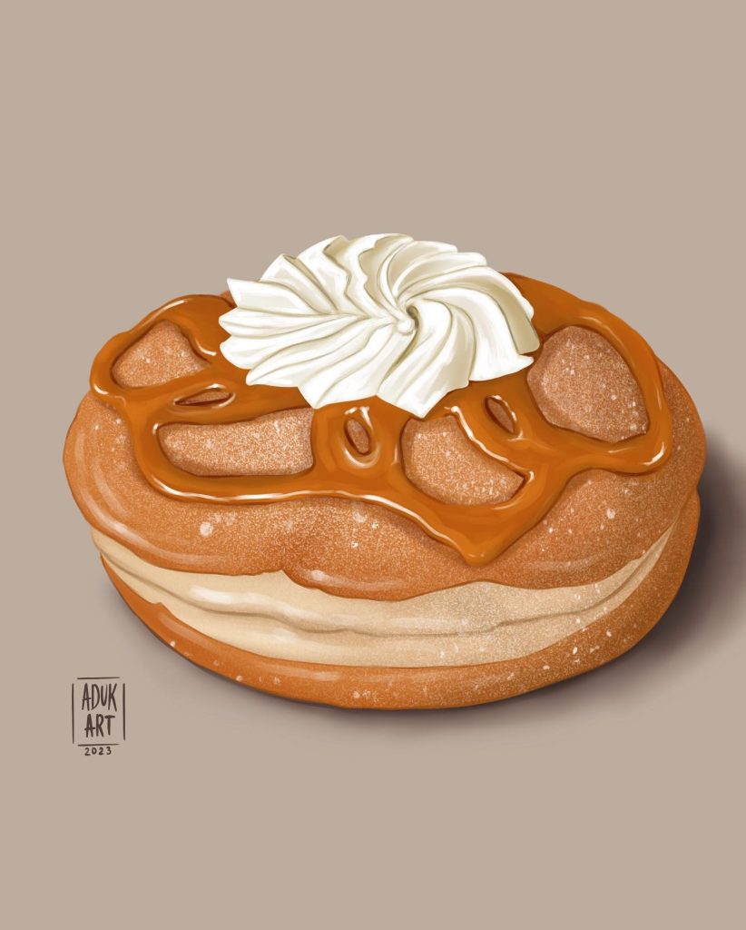 Caramel doughnut